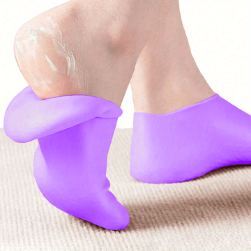 1Pair Silicone Socks for Dry Cracked Feet, Women's./MH