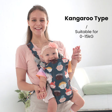 Cartoon Baby Carrier 0-48 Month Ergonomic Infant Kid Baby Hip-seat Sling Front Facing Baby Wrap Carrier For Baby Accessories, Christmas Halloween Thanksgiving Day Gift