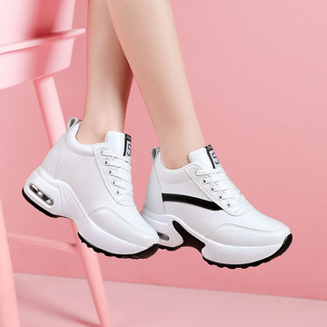 Flying Woven Mesh Inner Wedge Sneakers,