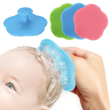 Soft Head Fat Comb Infant Bathing Hair Cleaning Brush Head Massager Comb For Newborns, Halloween, Thanksgiving, Christmas Gift