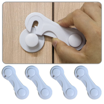 5pcs High Quality Adjustable Baby Child Safety Drawer Locks, Christmas, Halloween, Thanksgiving Day Gift
