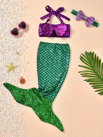 3pcs Baby Girls Sequin Halter Top .
