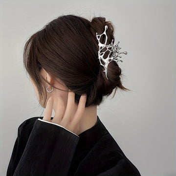1pc Women Hollow Out Irregular Design Fashionable Hair Claw for Hair Decoration