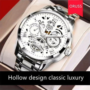 Elegant Quartz Men's Business Watch - Precision, Night Glow, Ideal Professional Gift, Durable & Stylish