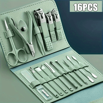 Complete Manicure & Pedicure Kit - Stainless Steel Nail Clippers, Files & Cutters - Odorless Personal Care Set for Men & Women