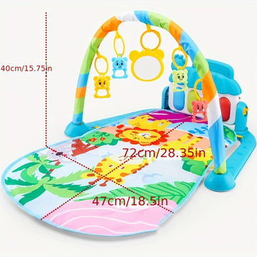 Delight Your Baby with this Fun and Educational Fitness Rack Toy, Piano Play Mat, and Crawling Mat, Halloween, Thanksgiving And Christmas Gift