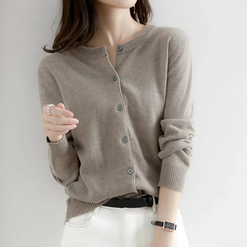 Korean Single Breasted Cardigans Sweater Women Autumn Winter .