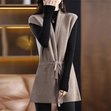 Sweater Vest Knitted Cardigan Sleeveless Jumpers .