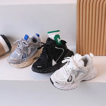 Kids Casual Sports Shoes with Thick Soles Boys Girls Fashion.