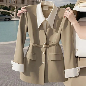 New Spring Autumn Fashion Women's Suit Jacket Niche Unique Chic.