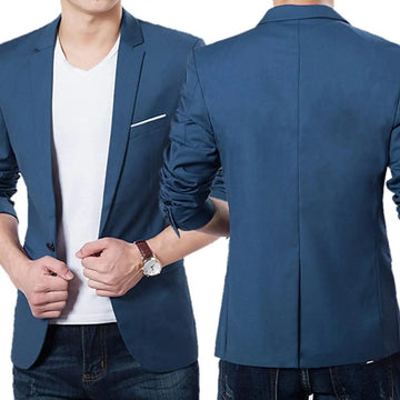 Men Blazers Slim Autumn Suit Business Formal Party .