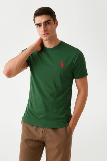 Men's Embroidered Round Neck T-shirt I MH