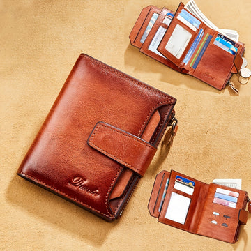 Vintage Men's Top Layer Cowhide Wallet.