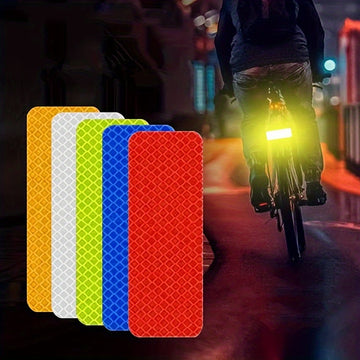 10pcs Car Night Safety Warning Multifunctional Reflective Stickers