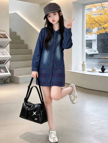 GIRLS LONG SLEEVE DRESS