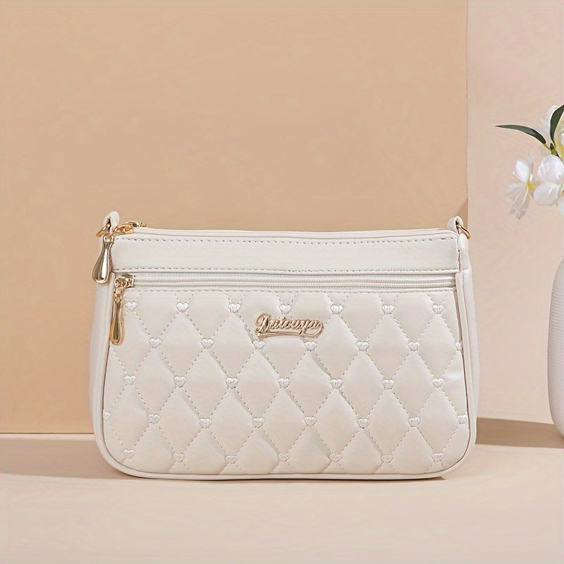 Fashionable Crossbody Bag with Multiple Layers And Large Capacity,