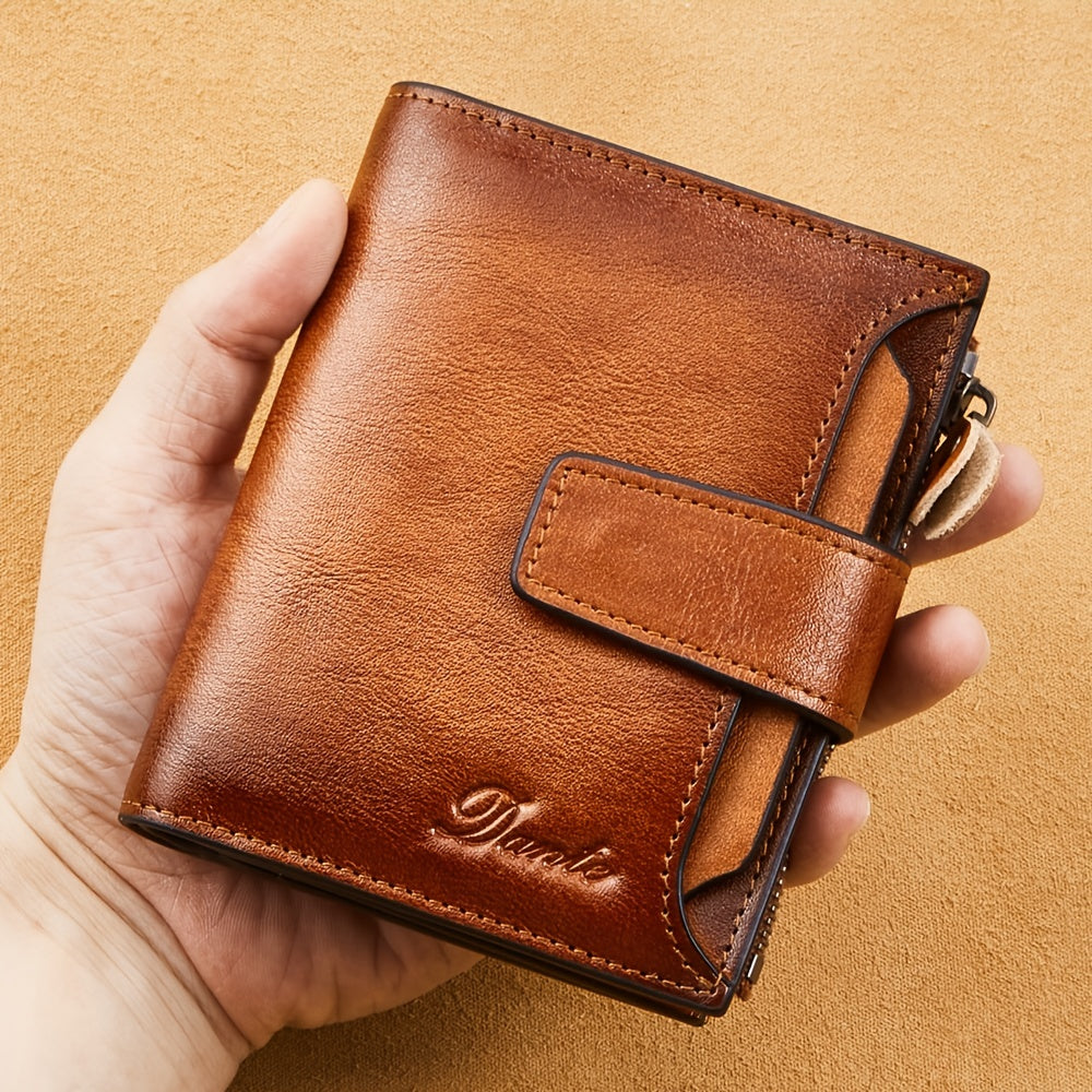 Vintage Men's Top Layer Cowhide Wallet.