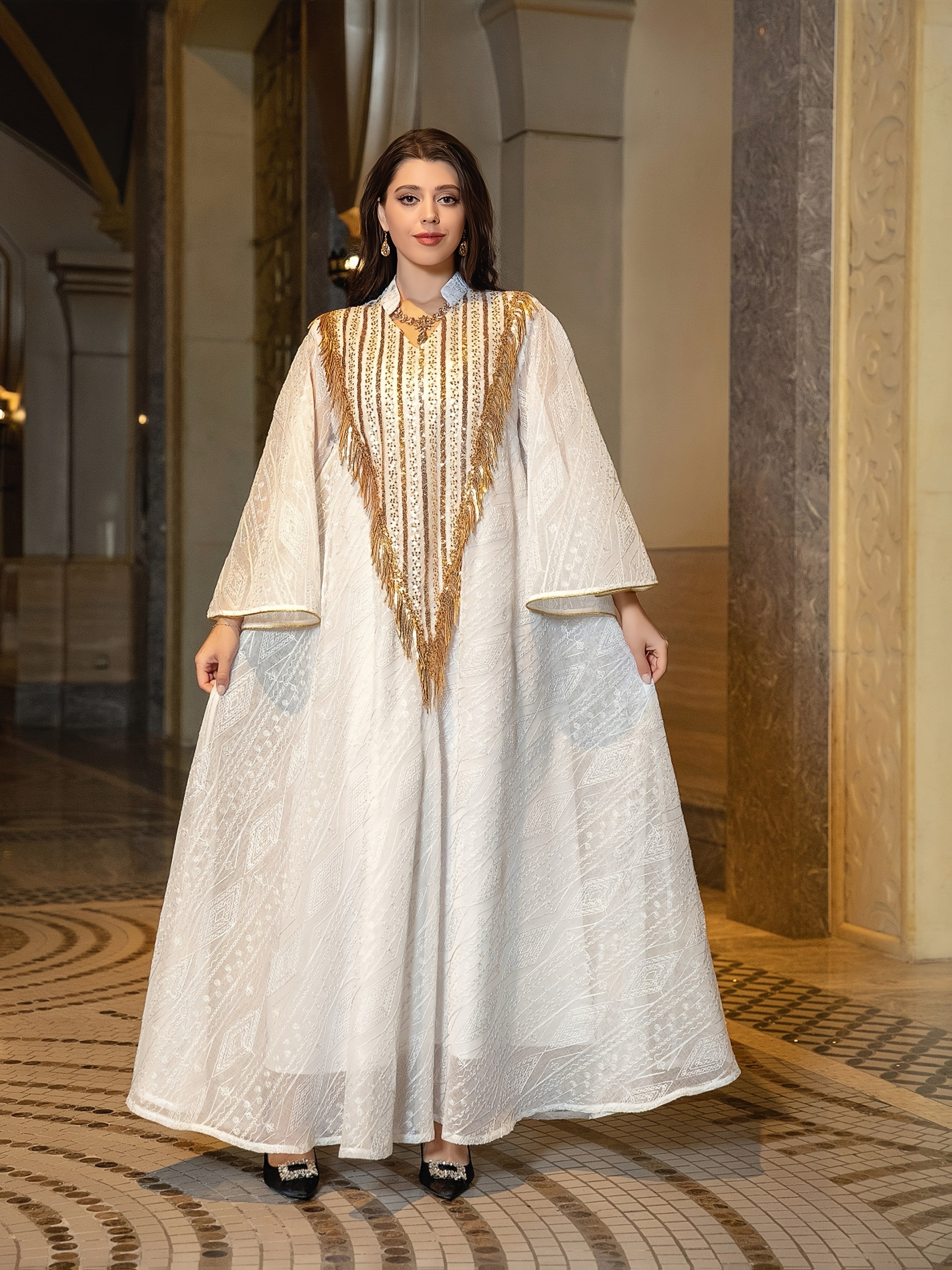 1pc Muslim Evening Dress, Arabic Dubai ./MH