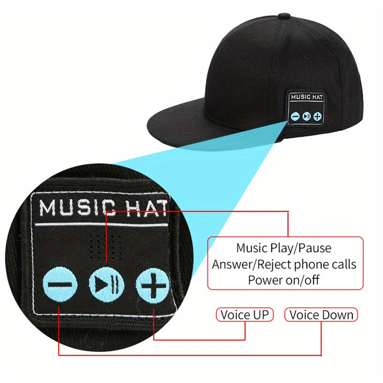 Wireless Smart Speaker Headphone Baseball Cap - The Perfect Birthday Gift for Men, Women, Boys, and Girls!