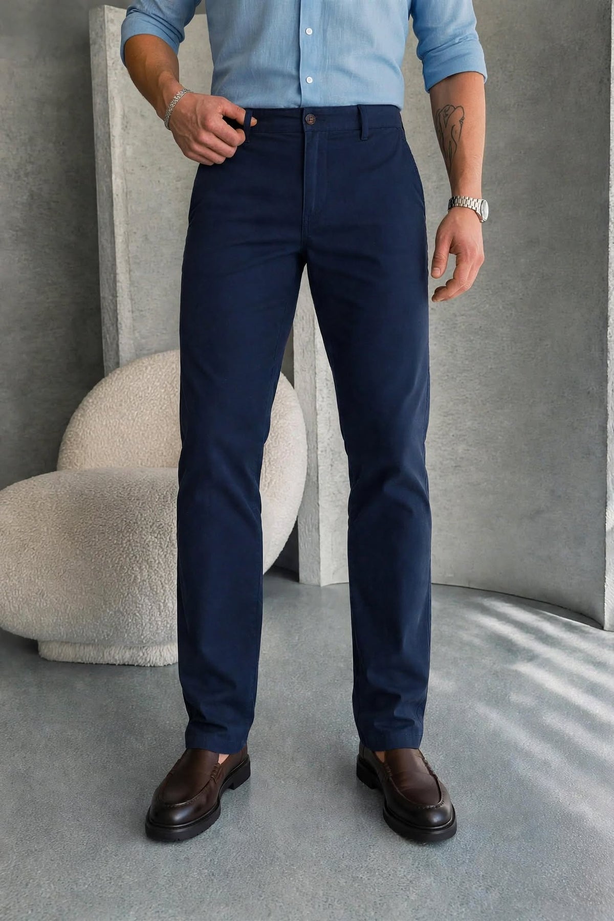 Men’s Old-Money Comfort-Fit 5 Colors Chino Pants | Sizes 30"-38" | Casual Trousers with Pockets | MH