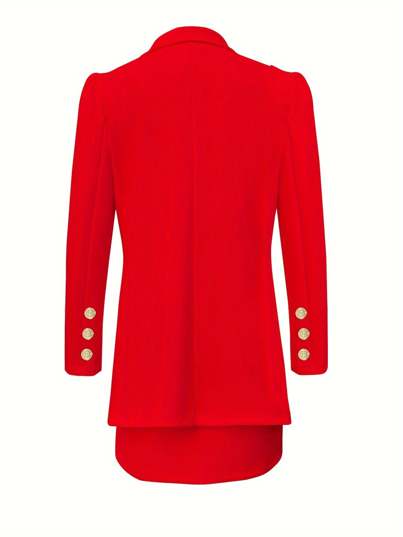 LUDOMI Women'S Stylish White Casual Blazer & Skirt Set .