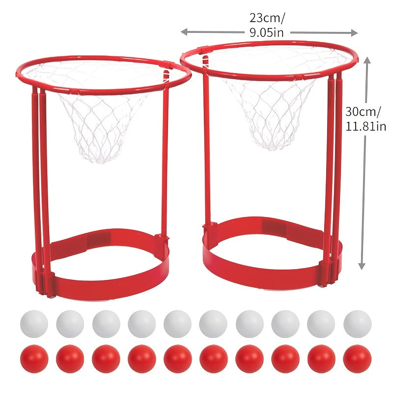 2 Packs Head Hoop Basketball Party Game For Kids And Adults Carnival Game Adjustable Basket Net Headband With 20 Balls For Carnival Party Birthday Party Indoor Outdoor Game Halloween Christmas Gift