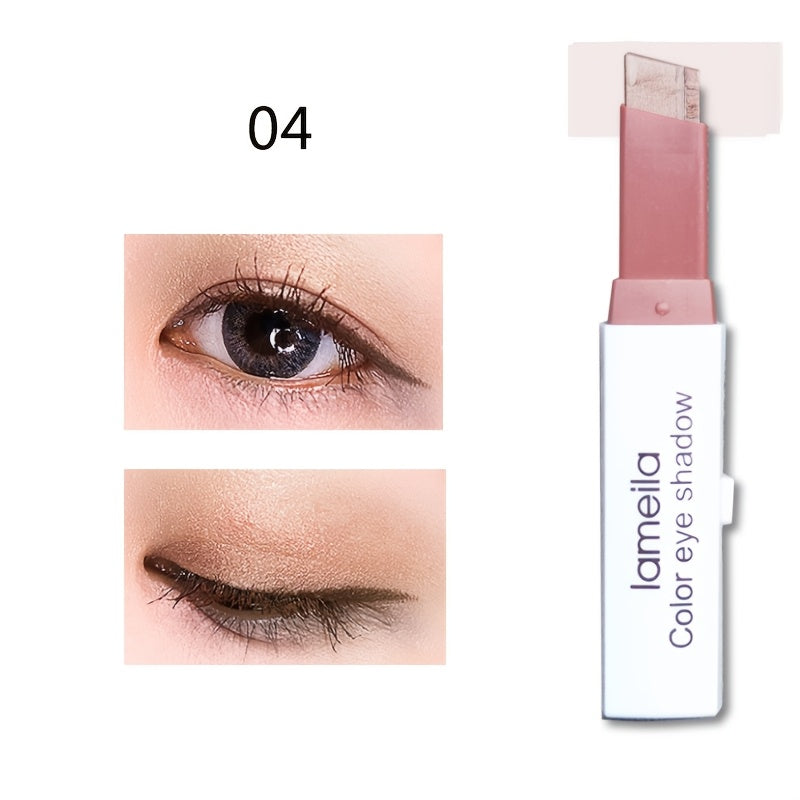 Lazy Eyeshadow Two Tone Gradient Glitter Eyeshadow Stick Waterproof Long .