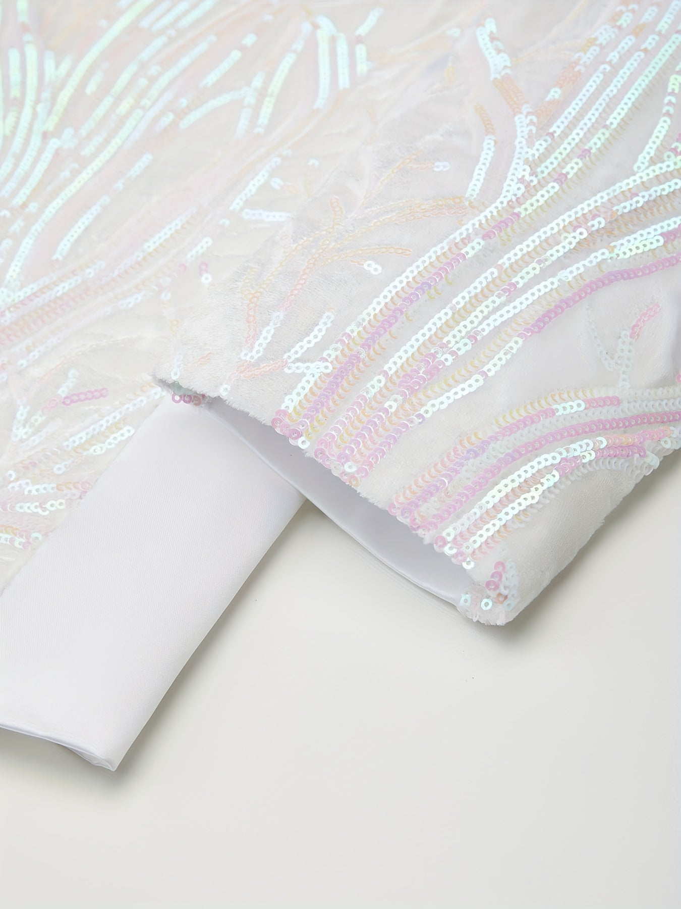 Shiny Sequins Blazer, Men's Semi-formal One Button Lapel Suit Jacket .