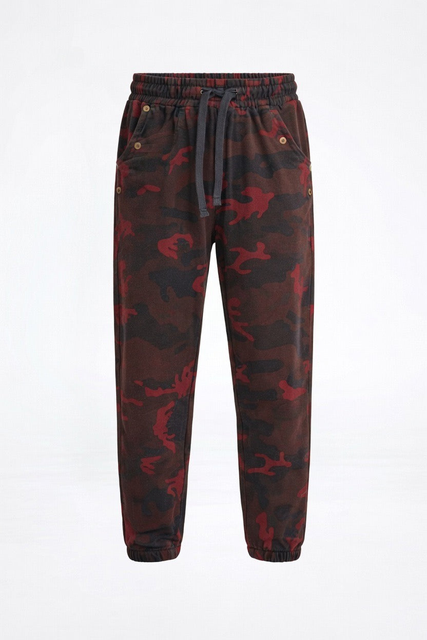Children’s Camo Jogger Trousers Drawstring Camouflage | Sizes 1-8 Years | MH