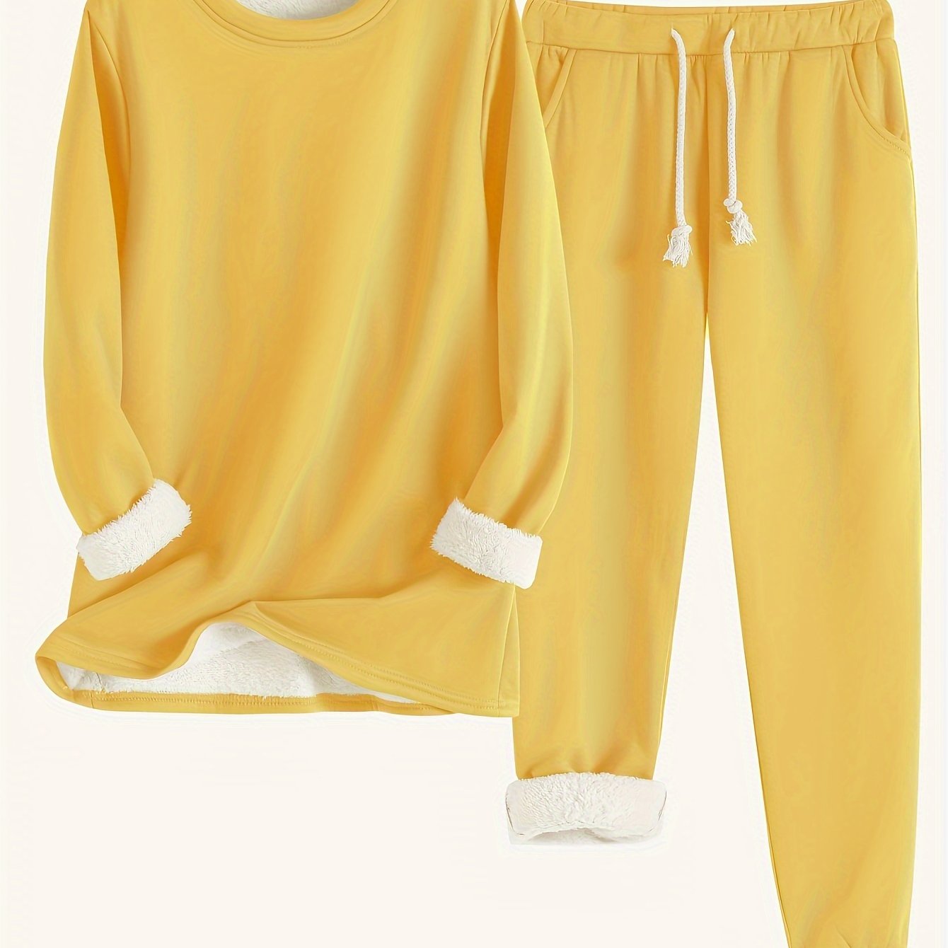 Cozy Fleece-Lined Women's Clothing Set