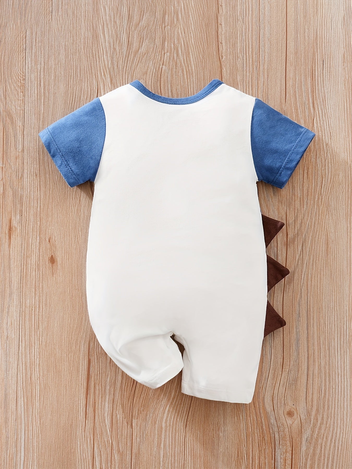 Baby Boys' Short Sleeve Romper Jumpsuit - Cute Cartoon Crocodile Print,