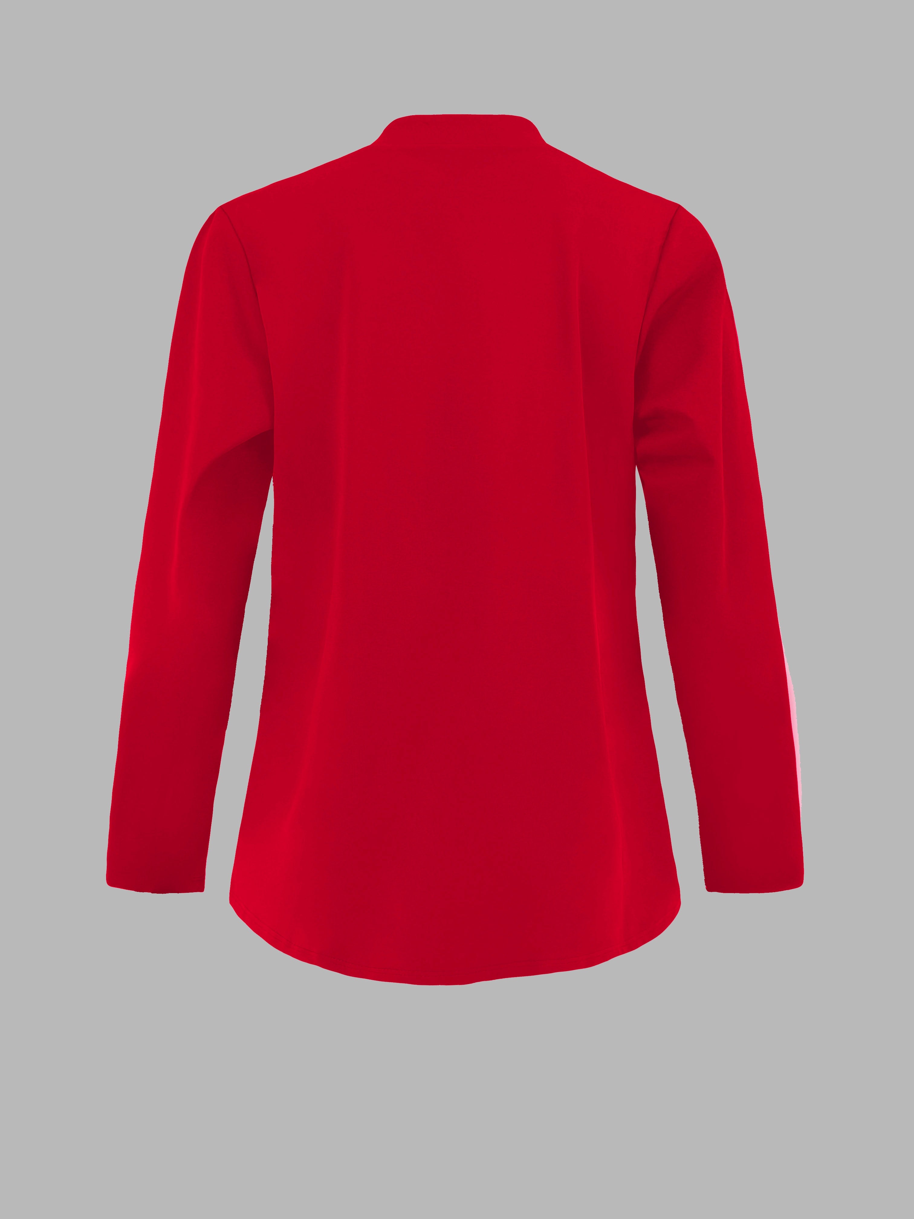 Solid Open Front Blazer, Casual Long Sleeve Blazer For Office,