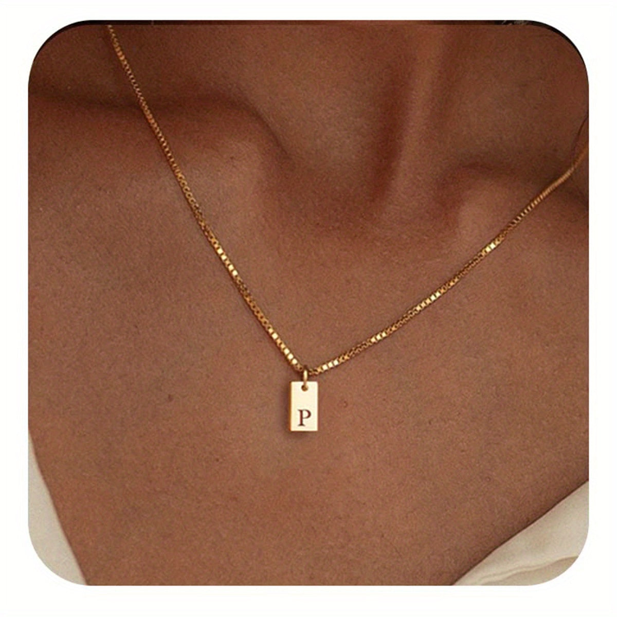 English Initial Letters Necklace 14K Gold Plated Necklace