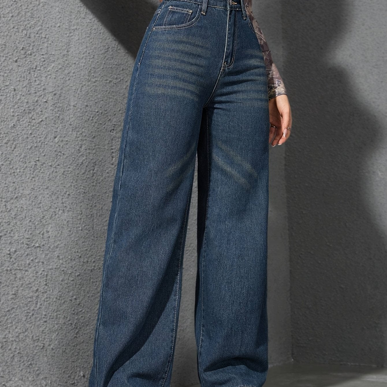 Women's High-Waisted Stretch Jeans -/MH