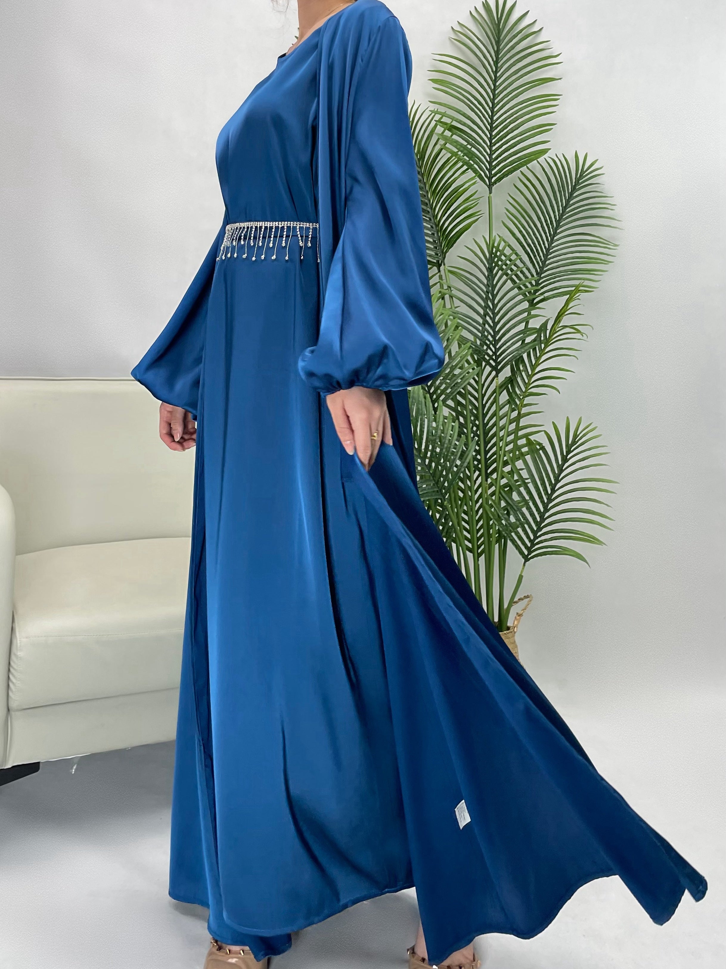 Women's Long Sleeve Solid Abaya