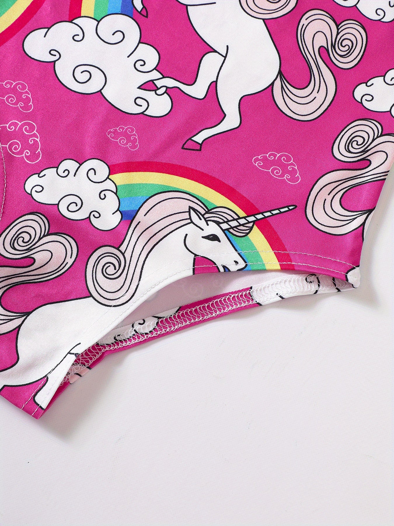 2 Pcs Girl's Onesie Swimsuit & Swimming Cap,