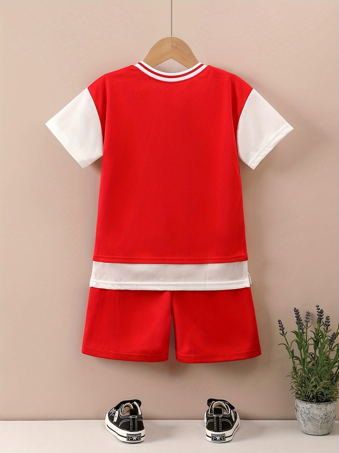 Boys "Young Winning" Number "65" Casual Outfit Round Neck T-shirt.