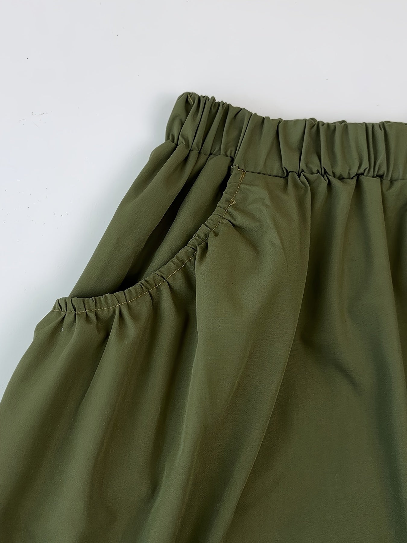 2pcs, Solid Color Sleeveless Front Button Collar Top + Pleated Skirt Set For Girls,