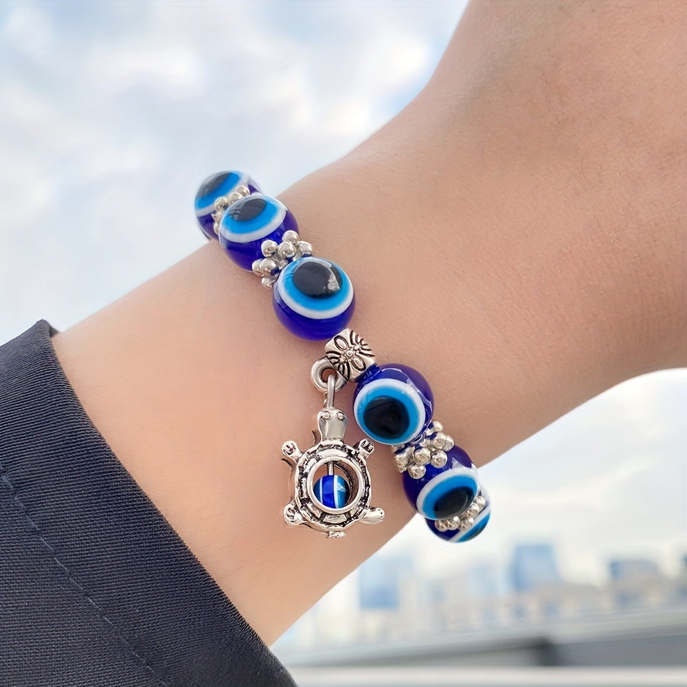 Lucky Evil's Eye Charm Beads Bracelet Protection Jewelry Good Luck Gift