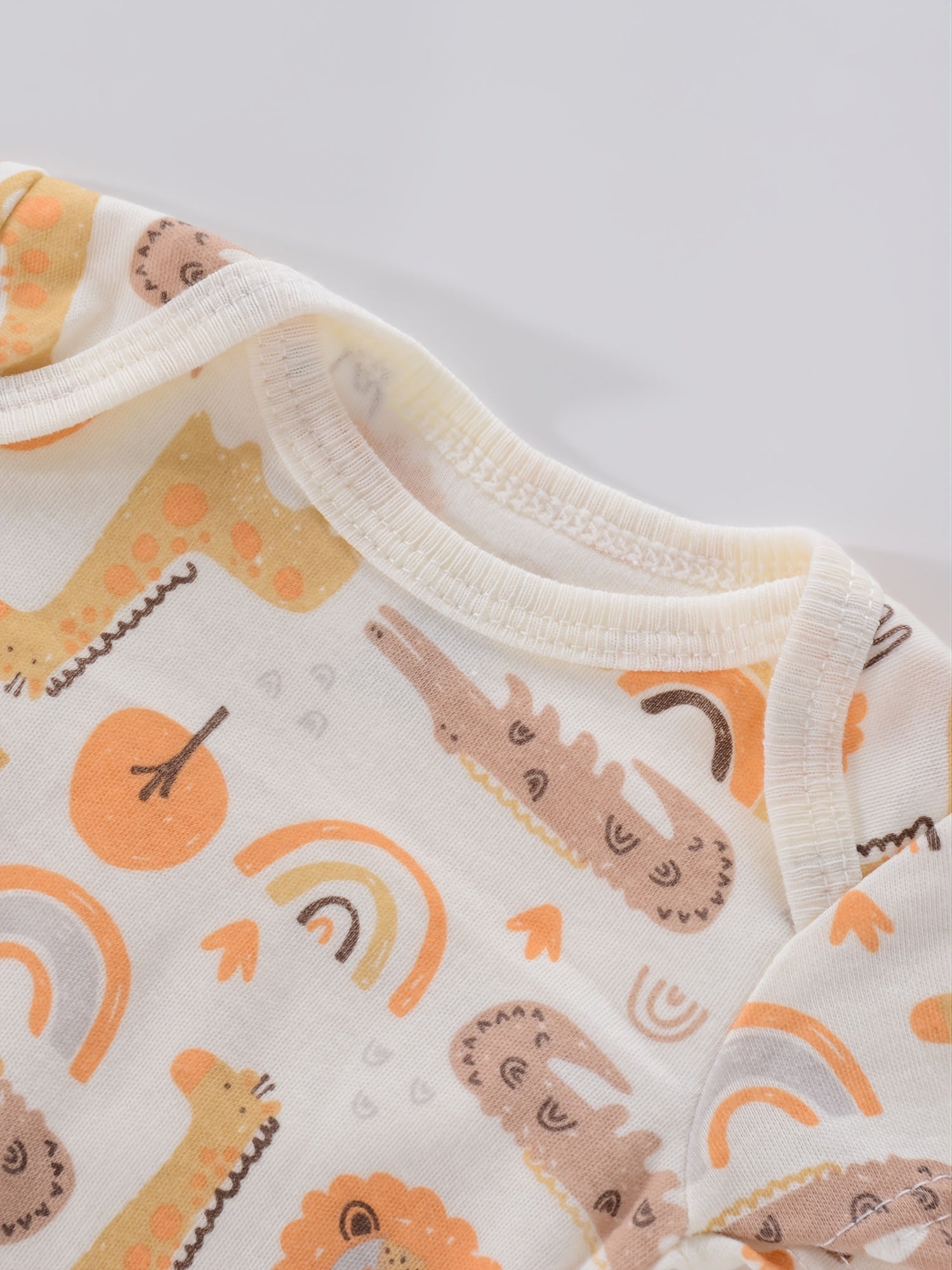 Newborn Baby Short Sleeve One-Piece Suit 4pcs Set .