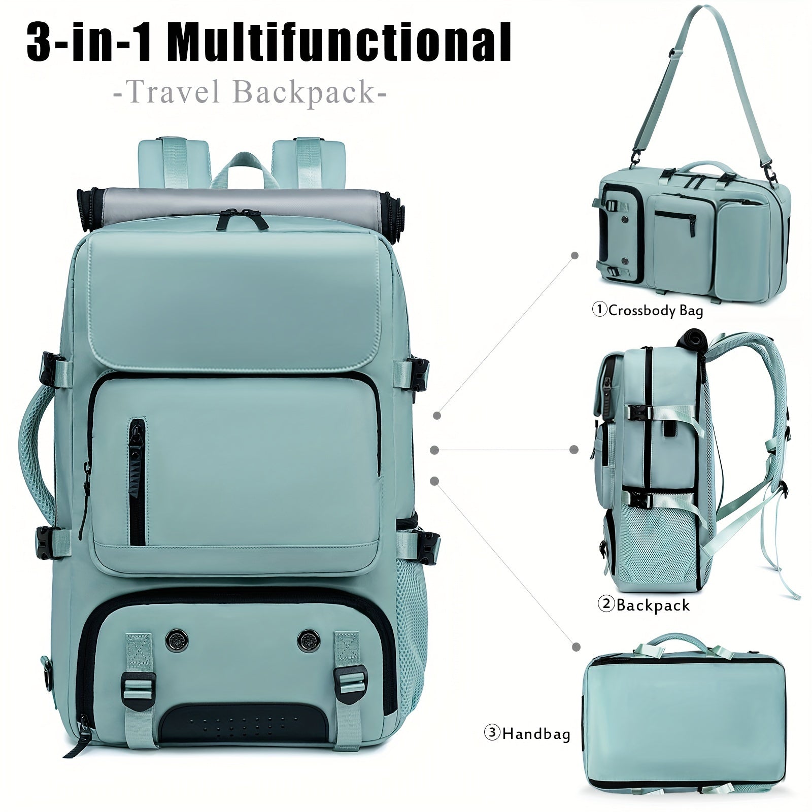 Versatile Large-Capacity Backpack for Men & Women