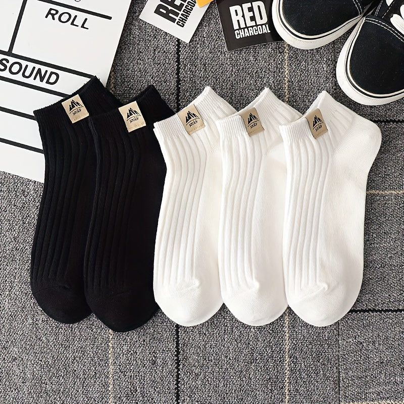 5 Pairs Simple Crew Socks,  Women'S Stockings & Hosiery./MH