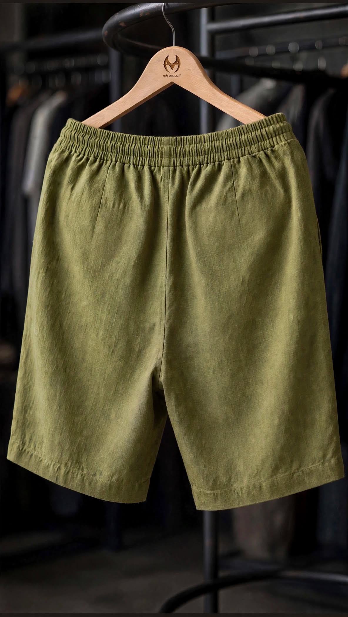 Men’s Premium Rich Linen Casual Shorts | Elastic Drawstring Waist | Beach & Summer Wear | 4 Colors | M–XXL |MH