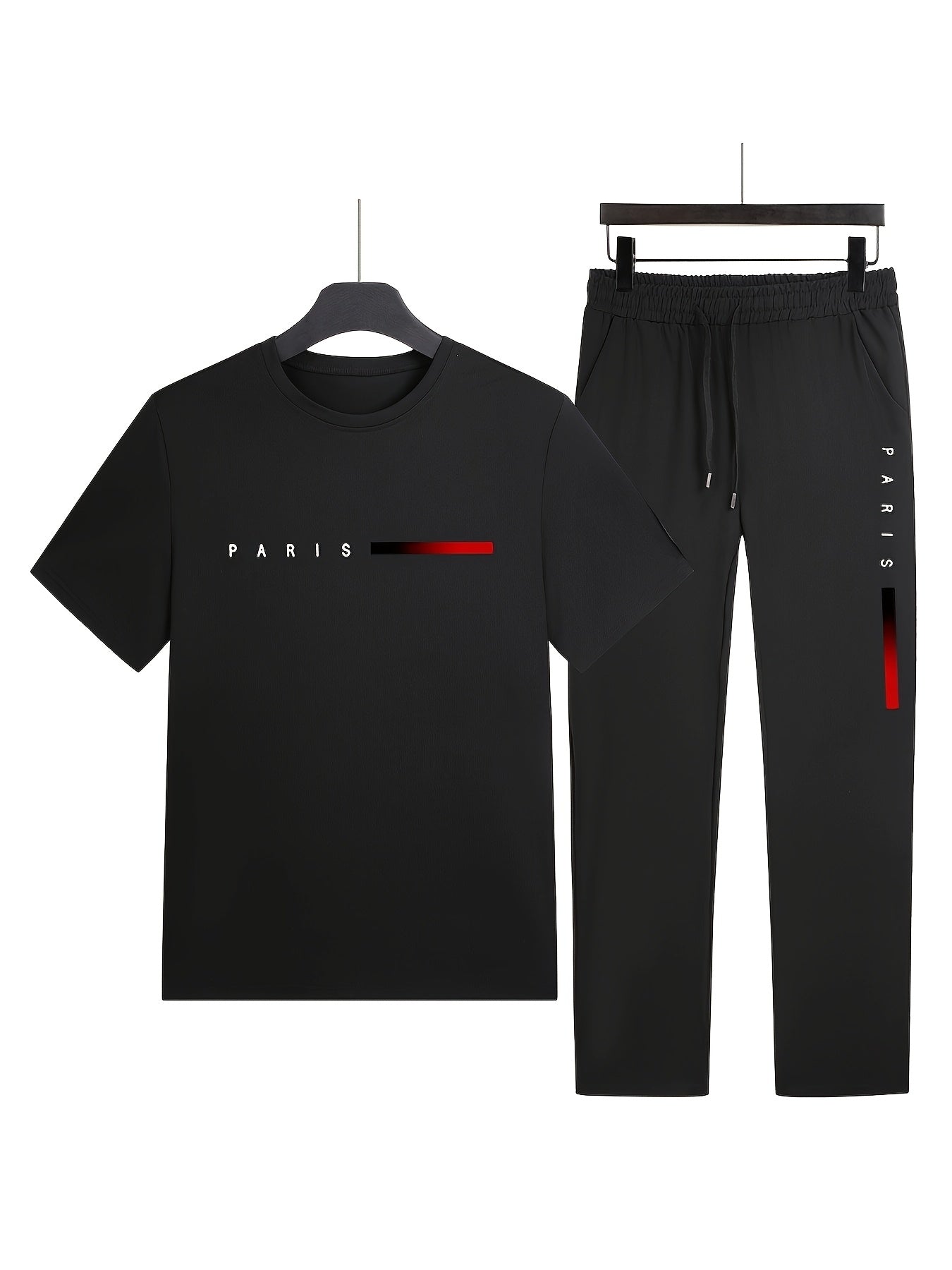 Men'S Casual Sports Two-Piece Set Short Sleeve .