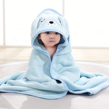 Soft & Adorable Baby Bath Towel With Hood - Perfect For Newborns, Christmas Halloween Gift