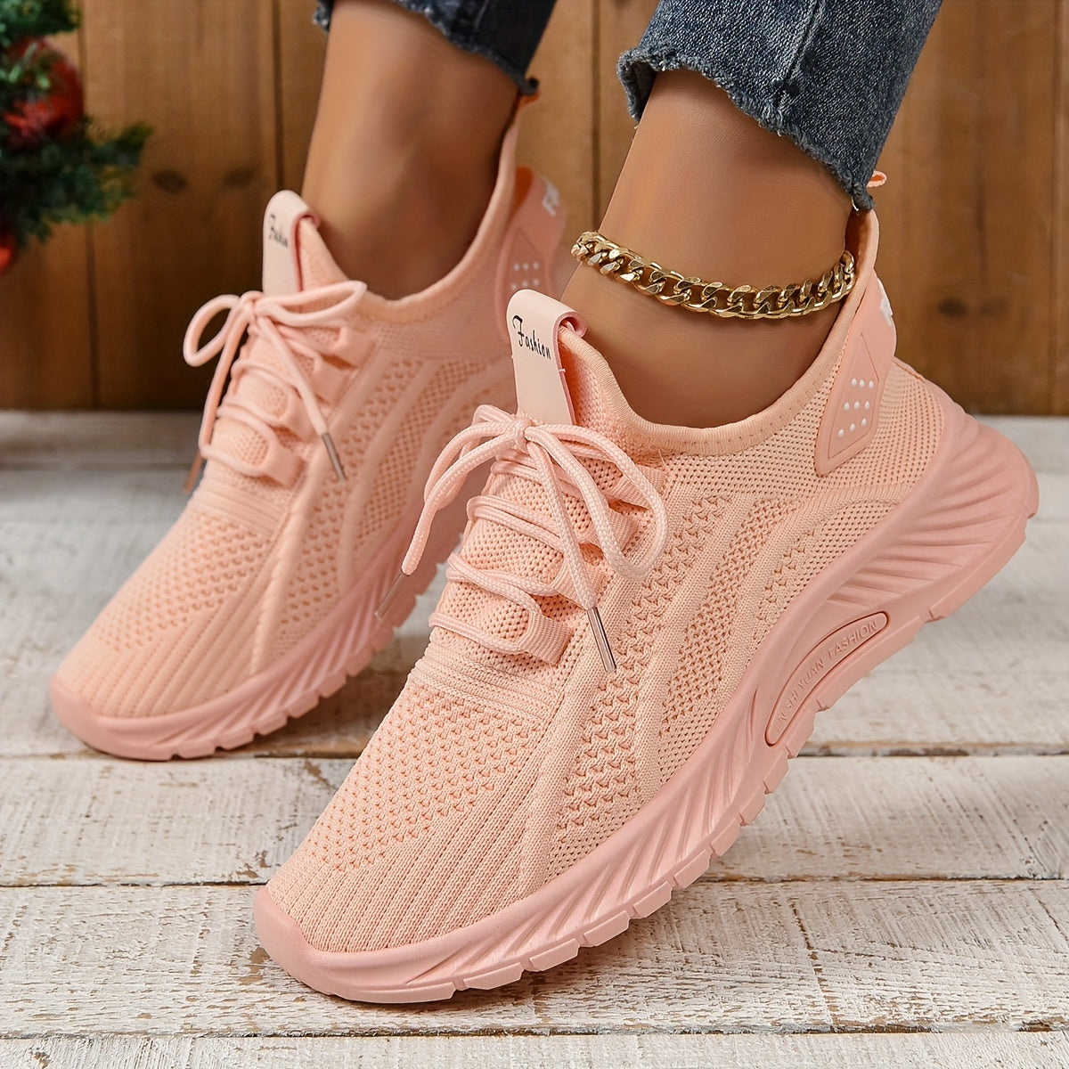Women's Knitted Sports Shoes,