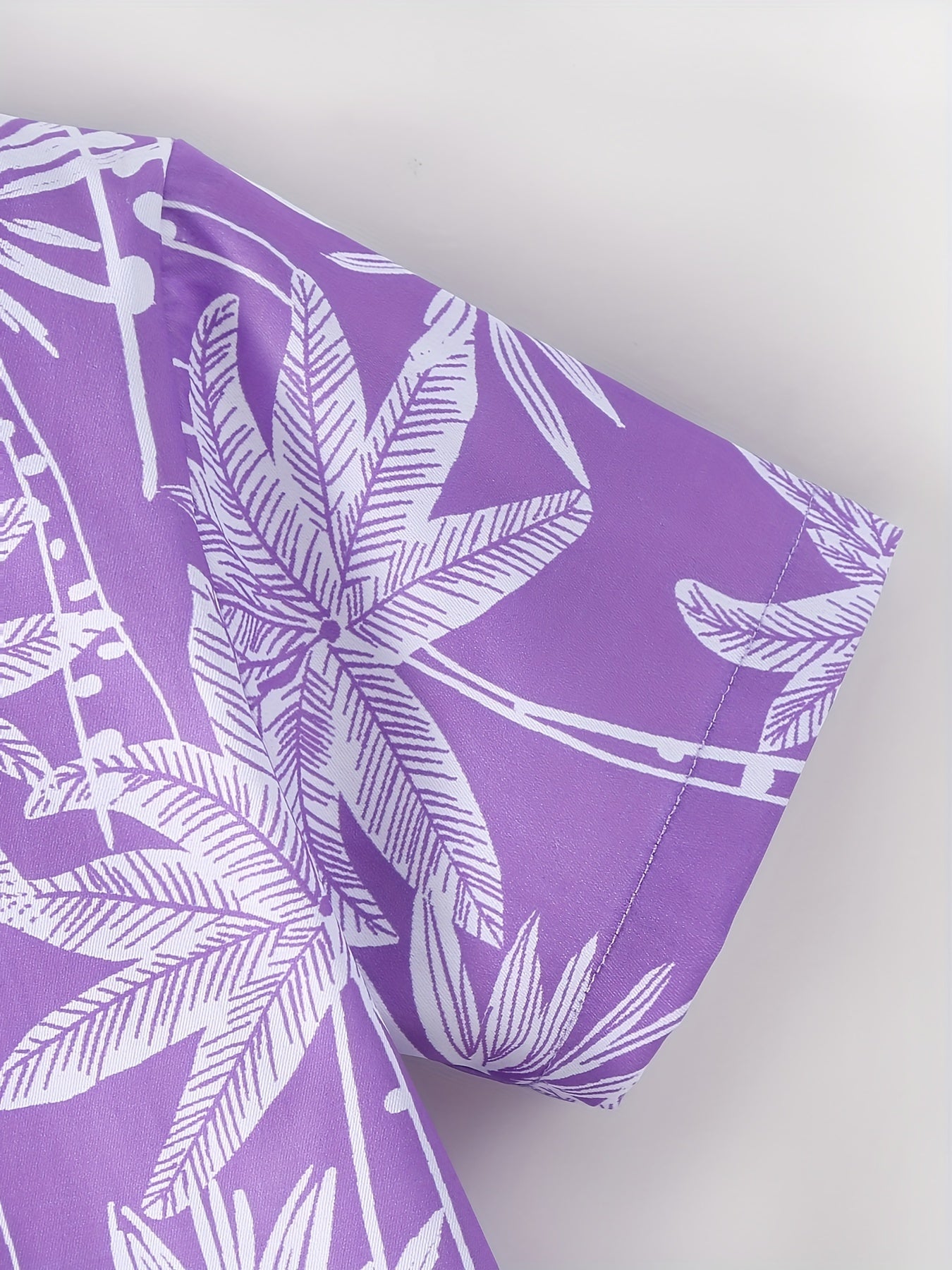 Funny Shirts For Boys Trendy Shirts Coconut Tree Pattern Print Short Sleeve.