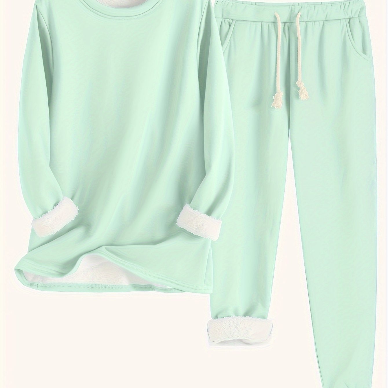 Cozy Fleece-Lined Women's Clothing Set