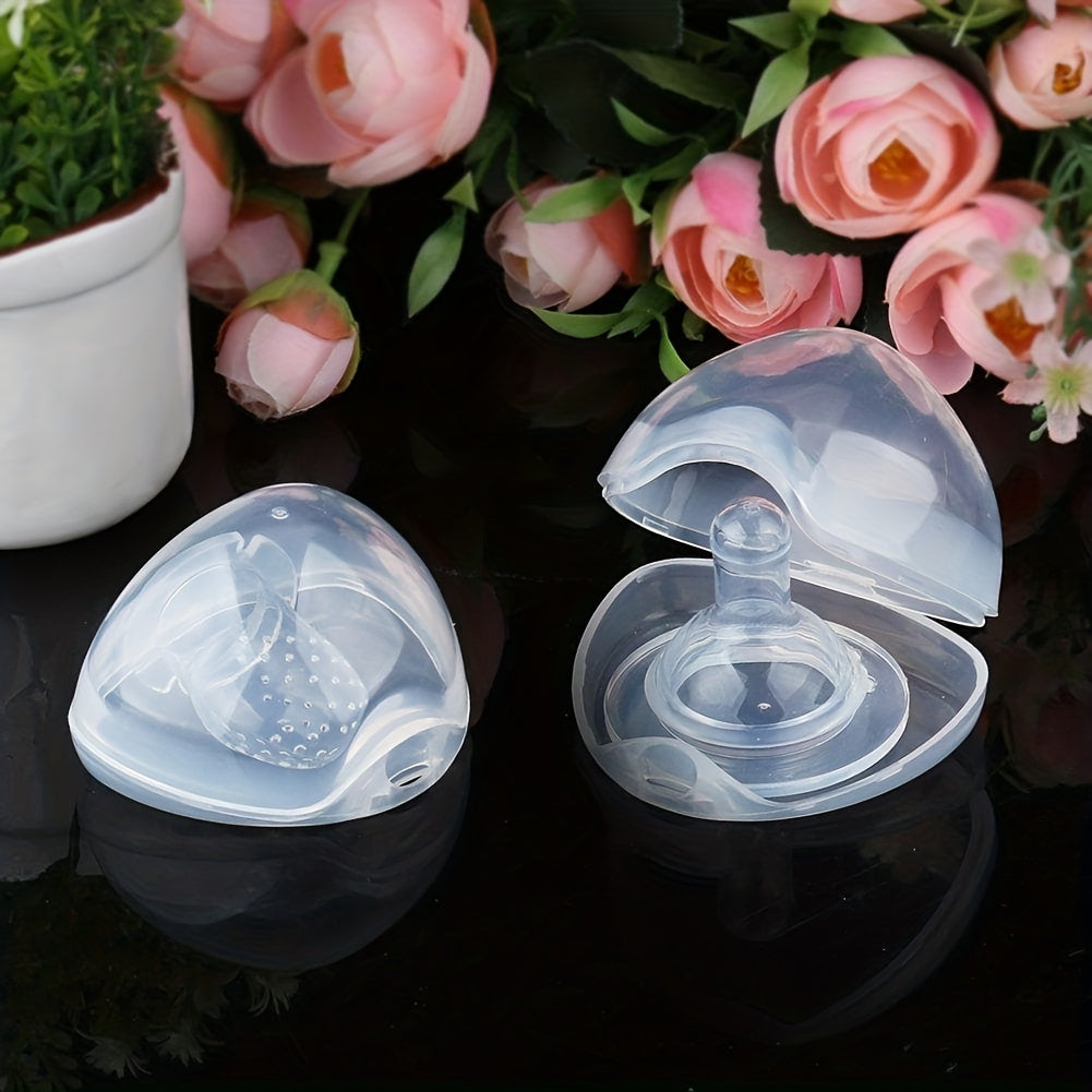 2pcs Transparent Pacifier Holder Boxes, Without Pacifiers, Halloween Christmas Thanksgiving Day Gift Easter Gift