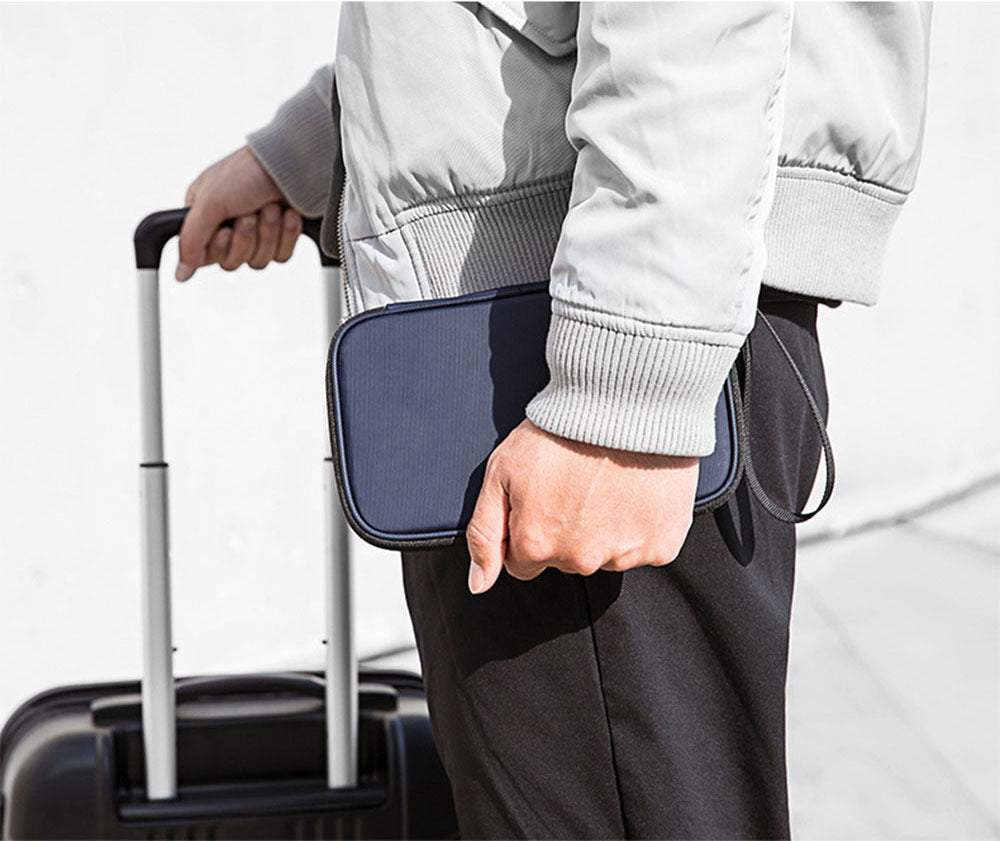 Home Passport Wallet with SIM Card Slots and Pop-up Needles,